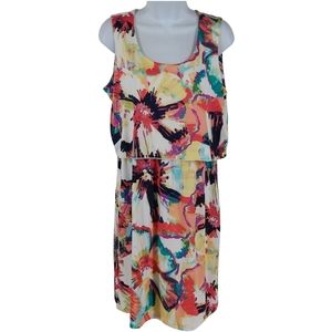 Nina Leonard bold print dress